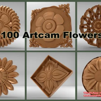 100 Artcam Flowers