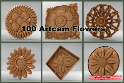 100 Artcam Flowers